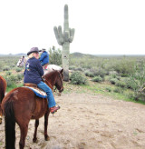 Rebecca Williams follows the group at the Donnelly’s D Spur Ranch on March 6, 2013. undefined