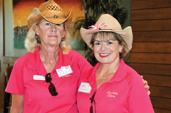 At left: Ranchette Putters co-presidents Linda Bowman and Janice Neal. undefined