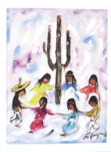 DeGrazia children dancing. undefined