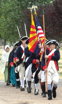 Sons of American Revolution presenting of the colors undefined