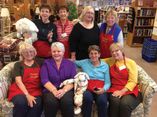 Left to right, standing: Joan Cohen, Diane Pettit, Ginny Berkey and Eithne Cook; seated: Annie Maud, Connie Campbell, Bev Harpold and Nancy Krauss. Not pictured: Charlotte James, Libby Cohen, Judy Jenkins, Laura Ingold, Beth Mullens, Marie Tayburn and Gayl VanNatter