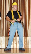 Ron, the handyman, is ready to repair anything on his tour of the town.