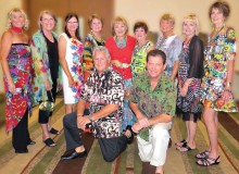 Front row: Steve Andrasic, Mike Oliverio; second row, left to right: Sally Grasso, Jan Christensen, Jeanne Osterlund, Ann Terrell, Alyce Grover, Mary Spyros, Tove Pape, Naomi Miller and Mary Ann Nemecek