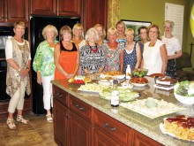 The members of the SaddleBrooke Ranch Tennis Association enjoyed a recent potluck.