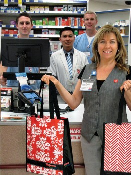 Walgreen’s will give away tote bags to the first 1,000 visitors to the fair.