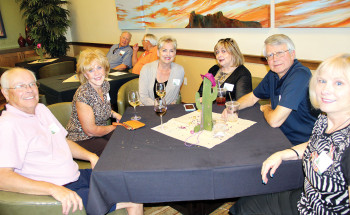 Left to right: John and Bonnie Stark, Donna Oliverio, Linda and Hank Wolowiz, Jan Martin; Photograph by Cheri Utsler, 2010