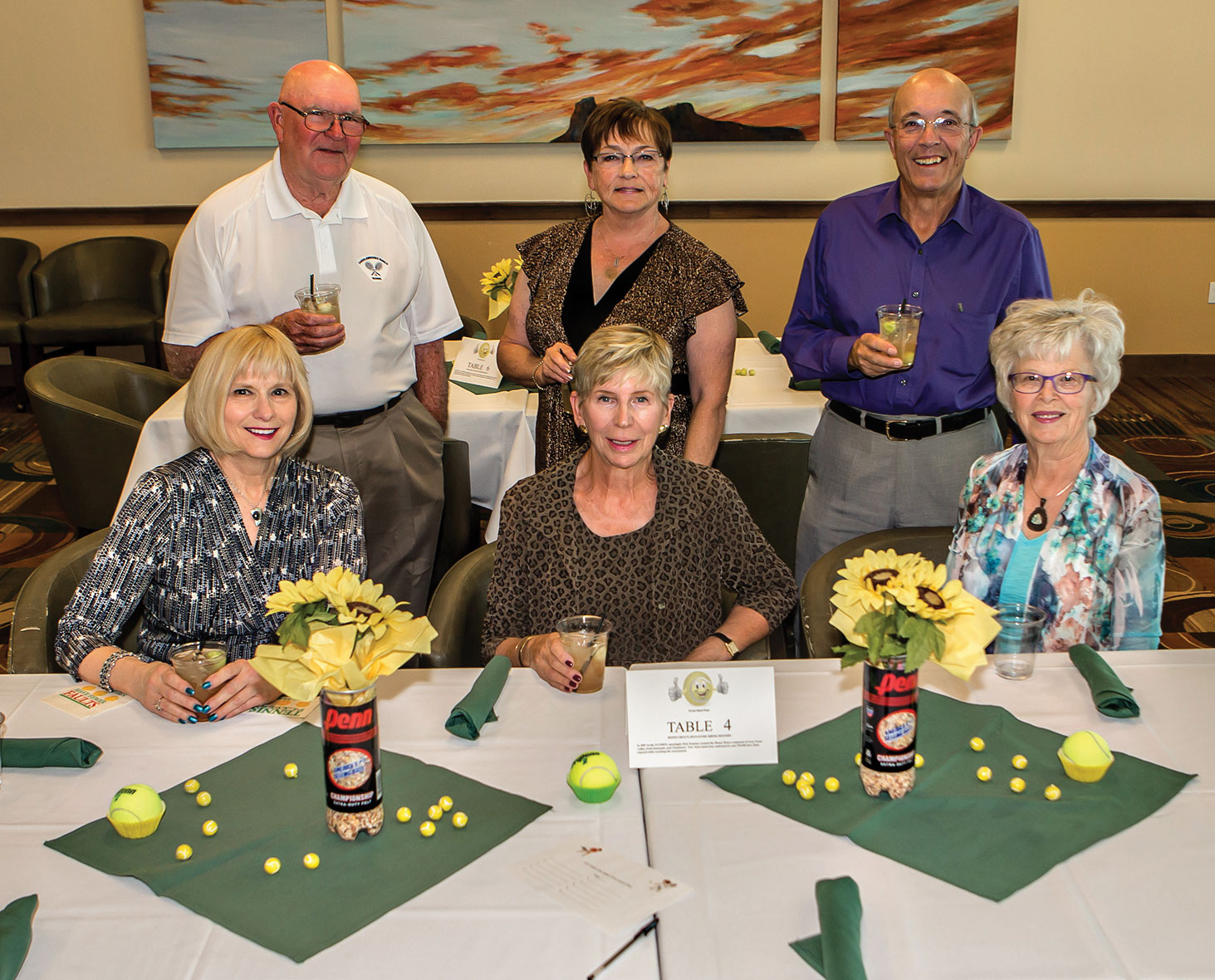 The annual dinner planning committee, front row: Jan Martin, Beena Ordahl, Sheila Bray (SBRTA Events Chair); back row: Dean Alfrey, Susan Engebertson and Alastair Stone