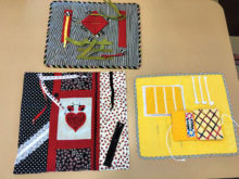 A sample of the Fidget Quilt made by Kerstin Seifert and Carol Smith.