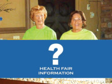 Look for the Information Center at the October Health Fair