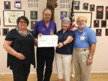 Left to right: Linda Shannon-Hills, Sig Danielson, Exalted Ruler Elks, Kathleen Morgan Squires and Ira Cohen, Arizona Elks Major Projects