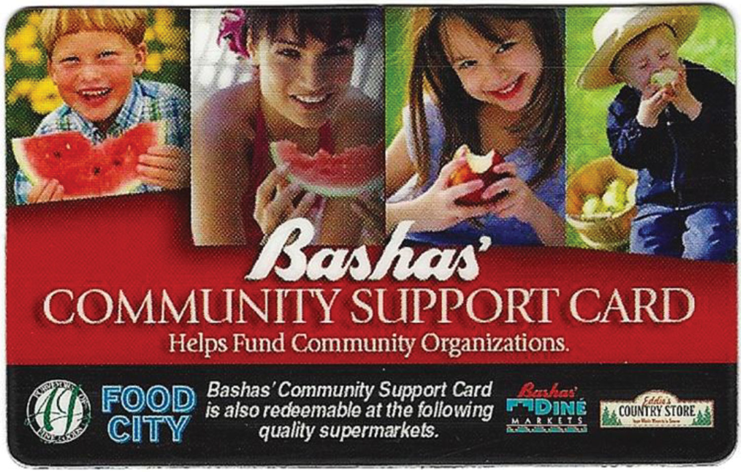 Bashas’ Community Support Card