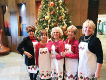 Left to right: Mindy Hawkins, Mary Spyros, Judy Andrasic, Colleen Carey and Ardie Rossi