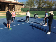 Tennis skill development clinic