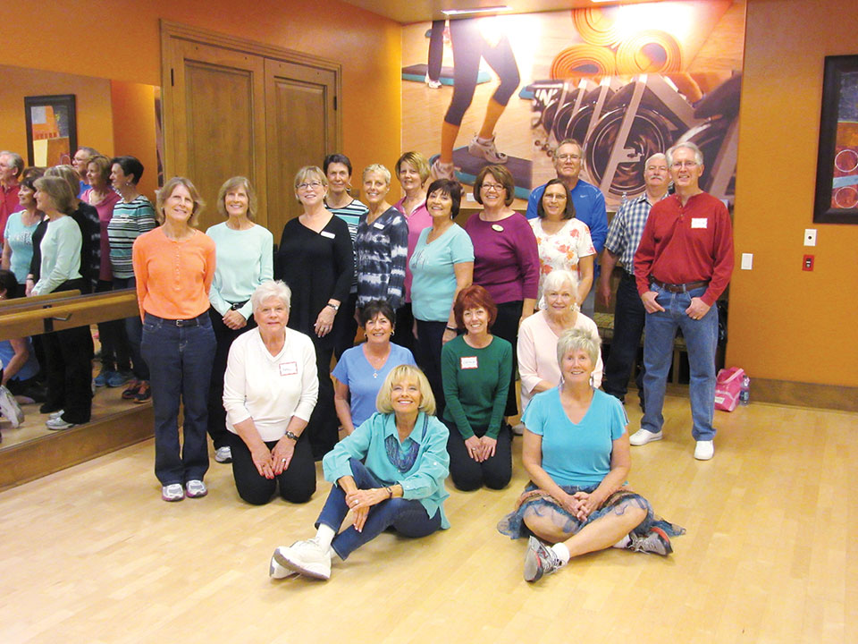 These are your neighbors who heavily work their brains each Wednesday while Line Dancing with Rebecca. They will have learned and perfected 12-14 dances again this winter and built brain connections while burning calories.