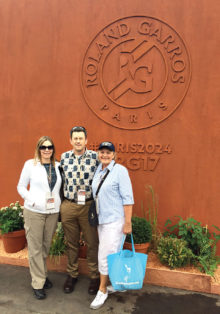 Sandy Schlager attended tennis matches in Paris.