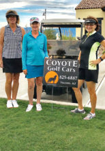 Left to right: Alex Anna, Gaye Ohanian, Jeanne Osterlund; missing: Melanie Timberlake and Joanne Garcia