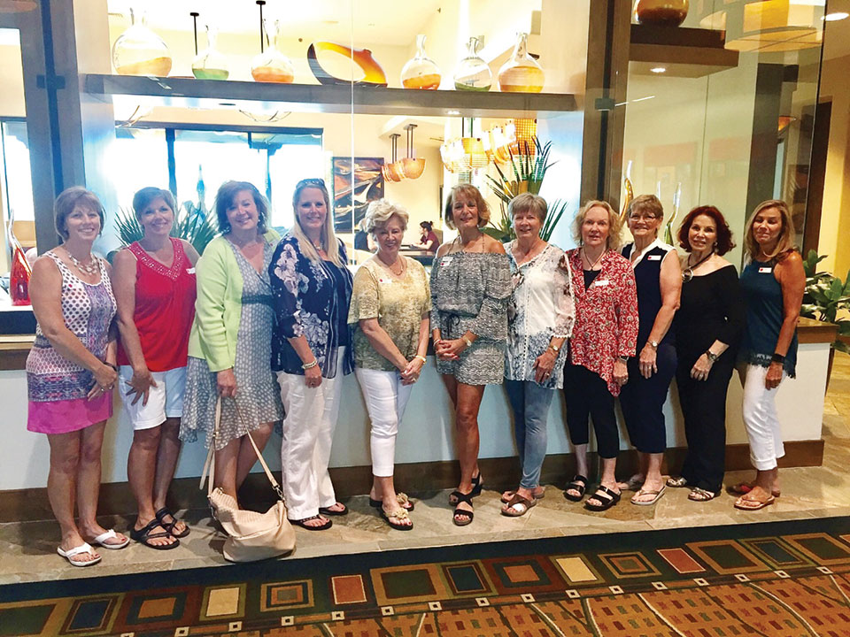 May SBRWC new members, left to right: Lydia Strickland, Ann Powers, Melanie Chase, Tish Atchley, Janet Hansen, Michelle Carter, Patricia Smejkal, Carol Matthews, Sandee Bickelhaupt, Diane Taylor and Denise Smith
