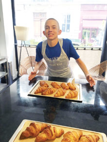 Part of this teenager’s Wish included learning how they make croissants in Paris.