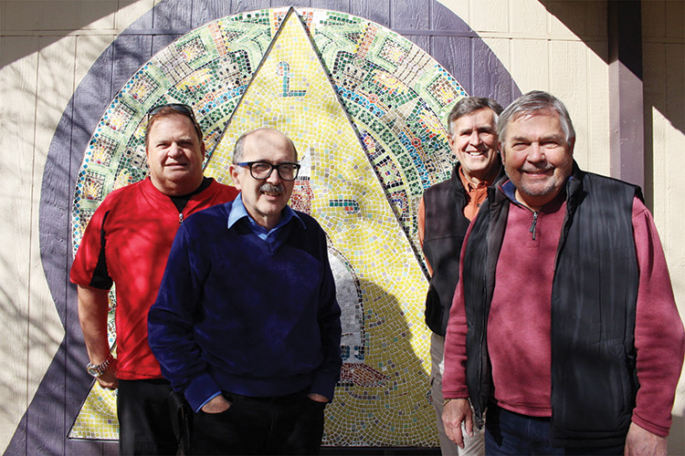 From left to right: Pastor Steve Wilson, Loren Hawthorne, Steve Willis and Keith Gordon.