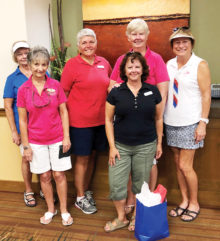 June award winners, left to right: Sandi Fredrickson, Lori Round, Doris Carlin, Audrey Gelb, Sue Marx and Corky Mansmith.