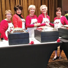 Left to right: Sandy Seay, Mindy Hawkins, Colleen Carey, Judy Andrasic, and Mary Spyros.