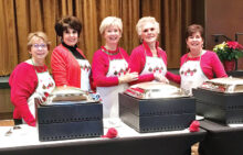 Left to right: Sandy Seay, Mindy Hawkins, Colleen Carey, Judy Andrasic, and Mary Spyros