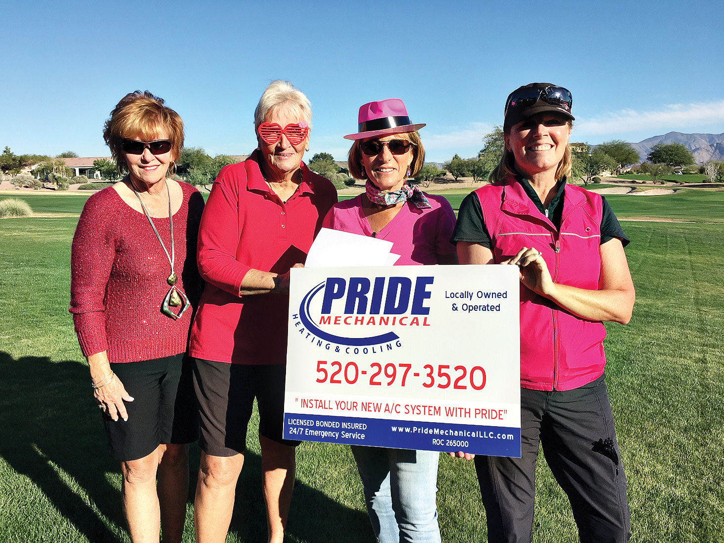 Solheim Cup Tournament co-captains (left to right): Judy Callahan, Susan Pharr, Marci Whitehead, and Sterlyn Robertson