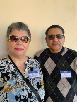 Myriam and Carl Barthole from New Jersey, followed their daughter who lives in Tucson. She recommended SBR for its good reputation and they loved the models. They are in Unit 17 and enjoy tennis, bocce ball, mahjong, and writing groups.