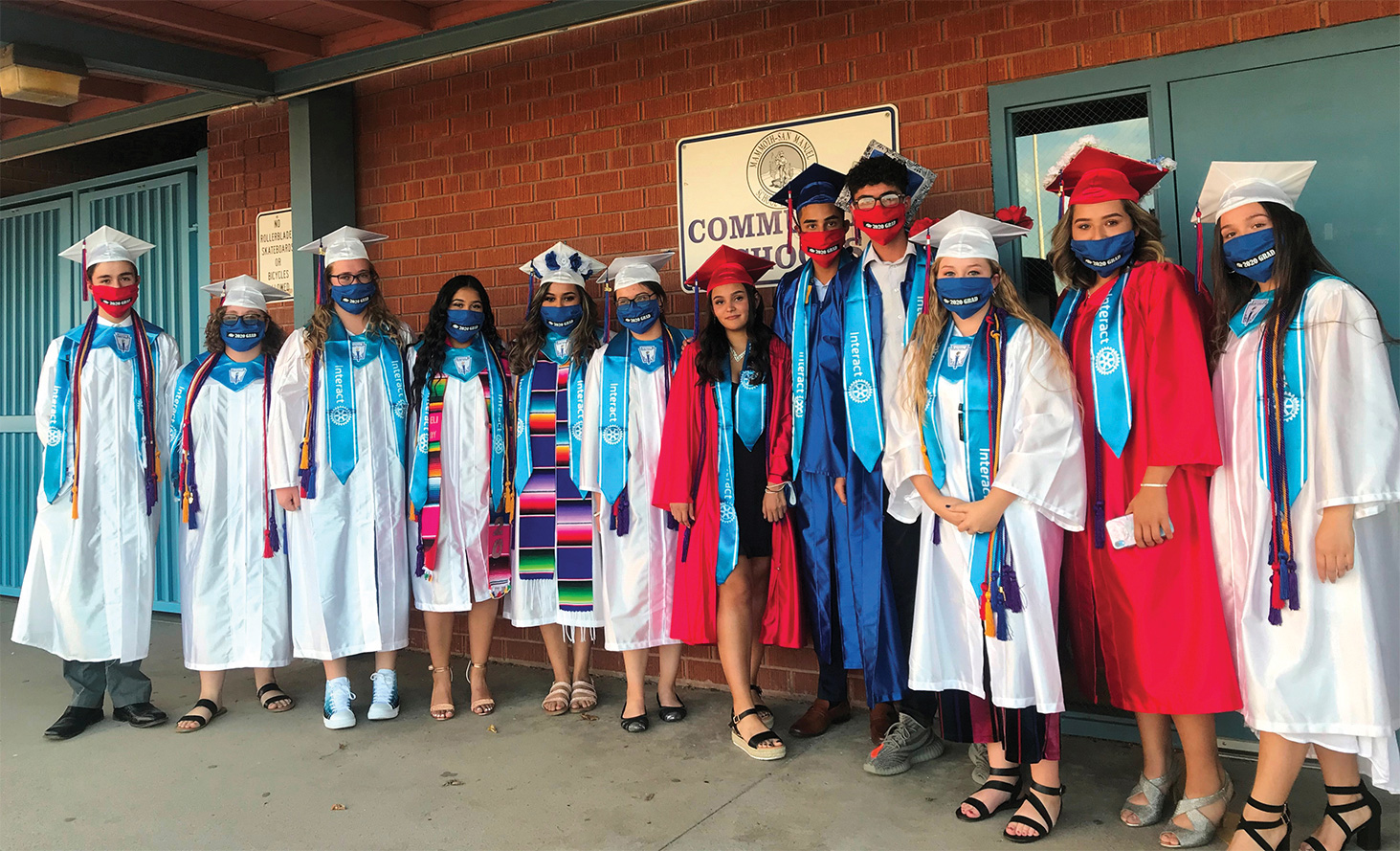 Recent graduates of San Manuel Jr/Sr High School