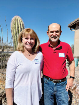 Cheryl Hargett and Mark Johnson lived in Tucson years ago before moving to Washington State. Coming to SaddleBrooke Ranch is almost like returning home. They love the pool and golf and are at home in Unit 10.