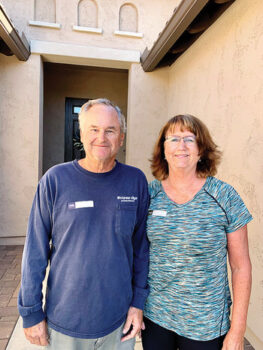 David Ambler and Vicki Froistad formerly of California are at home in Unit 8A. They love to play golf and David is a potter.