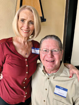 Sandi and Rick Landis are at home in Unit 46A after spending 42 years in Sierra Vista, where he was a coach. While Sandi enjoys playing tennis, Rick has a great story about himself as a tennis coach. You must ask him about it.