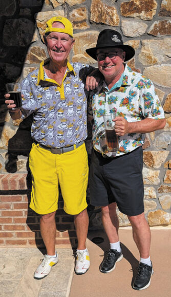 Mick Borm and Founders Cup Champion Tim Schaal celebrating Tim's win