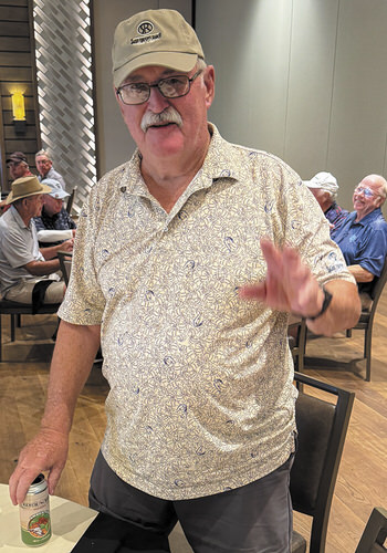 Mike McManus, who had a hole-in-one on hole 14