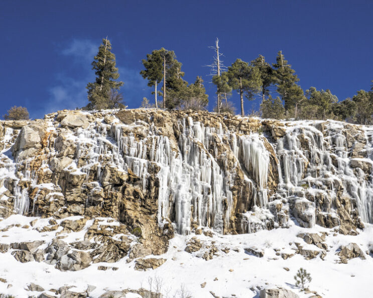 Mt. Lemmon Icicles (photo by Gerry Tietje)