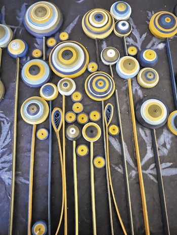Coiled Paper Quilled art by Erin Newman